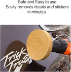 S SATC Decal Eraser Wheel Adhesive Remover Tool with Drill Adapter 4 Pack Rubber Wheel Decal Remover for Drill Emblem Removal Tool for Auto Body Metal Glass