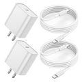 USB C Charger for iPhone 17/16/15 Charger Fast Charging,20W Apple Fast USBC Wall Chargers 2Pack Type C Blocks Adapter Fast USBC Charging Cable Cord for iPhone 17 Pro Max/16Pro/15Plus/iPad Pro/Air/Mini