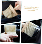 Healifty 5pcs Wooden Handle Dust Brush Car Air Vent Cleaner Electric Duster Detailing Tool Kit