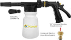 Foam Gun Car Wash Gun, Foam Blaster Equips 3/4" Universal Garden and Quick Connector (Connects to Any Garden Hose) for Watering Plants, Lawn, Patio, Car Wash, Cleaning