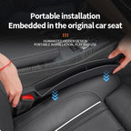 Car Seat Gap Filler, Seat Gap Organizer with Phone Holder, Car Seat Accessories, Car Organizer Fit Car SUV Truck, 2PCS Seat Gap Filler and 1 Pack Sunglass Holder Black