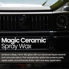Olvera’s Magic Ceramic Spray Wax – Liquid Ceramic + Carnauba Wax Blend | Deep Mirror Shine, UV Protection & Hydrophobic Coating | Professional Gloss Enhancer for Cars & Trucks