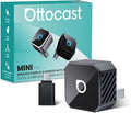 OTTOCAST Mini 3.0 Black 2-in-1 Wireless CarPlay & Android Auto Adapter – Plug & Play for iPhone/Android, Dual-Phone Memory, Dual-Band WiFi (2.4/5GHz), Auto-Reconnect