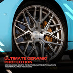 Tinybot Tire Force - Tire Dressing, Safe on Rubber, Plastic & Vinyl - Ceramic Formula - Deep Satin Finish, Hydrophobic, UV Protection- Repels Dirt, Grime & Contaminants - 10.1 oz
