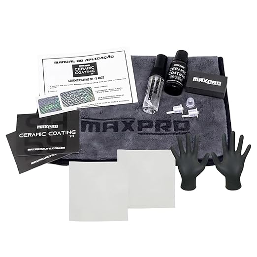 MaxPro Ceramic Coating 9H5Y Kit: Experience the pinnacle of nano ceramic protection, boasting 5 years of unparalleled shine and durability, all with effortless application!