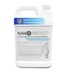 Nanoprotect Concrete & Stone Sealer Indoor & Outdoor | Long-Term Protection Against Water, Stain & Dirt | for Driveway, Patio, Pavers and Any Absorbent Stone | 1 Gal