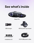 Nexar Pro Dash Camera for Cars | Compact Dash Cam Front and Inside View with Night Vision & 24/7 Parking Mode | Full HD Dashboard Camera with WiFi Wide Angle Views (128 GB)
