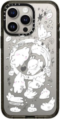 CASETiFY Impact Case for iPhone 15 Pro Max [8.2ft 4X Military Grade Drop Protection/Compatible with Magsafe] - Just Some Buns by tabetaaii - Clear Black