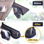 Fitcamx Front 4K and Rear 1080p Dash Cam Adapts for BMW F Chassis (Model A) 1 2 3 4 5 7 Series X1 X2 X3 X4 X5 X6 X7, OEM Factory Style, Dual HD Video WiFi, Loop Recording, G-Sensor, 128GB Card