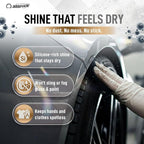 Nanoskin WHITE LIGHTENING Premium Dressing 55 Gallons – Universal Thick Wipe-On Dressing for Car Detailing | Works on Tire, Vinyl, Rubber, Plastic & Trim | For Cars, Trucks, Motorcycles, RVs & More
