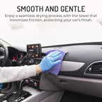 HI-TECH Magna Shine Water Demon Drying Towel – Ultra Absorbent Microfiber Car Detailing Towel – 27x17 – Fast-Drying, Waffle Texture – Cars, Trucks, Boats, Bikes