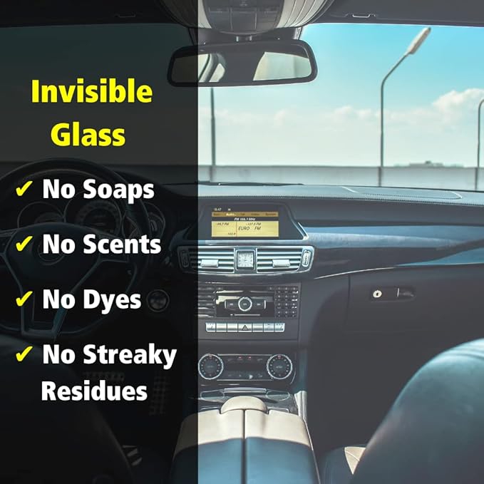 Invisible Glass 92164-2PK Premium Glass Cleaner Spray for Car Windshields and Windows, Automotive and Home Window Cleaner, Streak-Free, Ammonia-Free, Tint-Safe – 22 fl oz (Pack of 2)