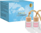 HoogaLife Car Air Freshener Diffuser 2 Pack Hanging Air Freshener Diffuser - Pink Sparkle Champagne Fragrance Oil Air Diffuse r for Car, 45+ Days Long Lasting Fragrance Made in USA (P38)