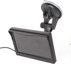 5 Inch TFT LCD Car Color Rear View Monitor Screen for Parking Rear View Backup Camera with 2 Optional Bracket(Suckers Mount and Normal Adhesive Stand)