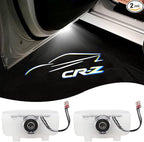 2 Pcs CR-Z Car LED Projector Door Shadow Light Welcome Light Laser Emblem Logo Lamps Kit Puddle Lights LED Courtesy Step Lights Ground Lamp HD Kit Replacement for CR-Z 2016-2021