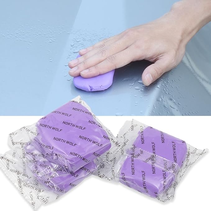 3 Pack Magic Clay Bar Kit Premium Car Clay Bars for Auto Detailing Cleaning No Scratch Cleaner, Purple