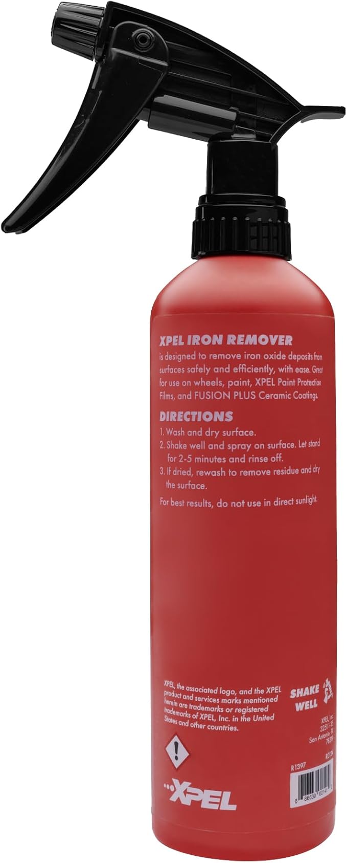 XPEL Iron Remover (16 oz) - Iron Off Fallout Remover Spray for Automotive Detailing - Removes Iron Particles