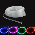 3.0mm Plastic Skirt Side Glow Optic Fiber Cable Car Light Decor (Length:100meters/328ft),PMMA-Skirt