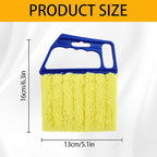 2 Pcs Blinds Cleaner Duster Tool 7 Finger Microfiber Washable Blind Cleaner Mini Window Dusters for Cleaning Dust Remova for Window Air Conditioner Vent Fans Venetian Shades Wood Blinds Dust Dirt