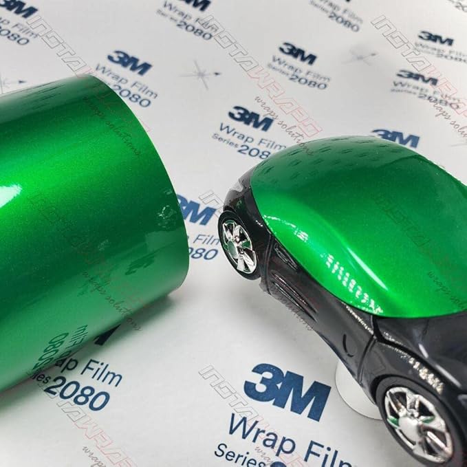 3M Car Wrap Roll 2080 Gloss Green Envy | G336 | (5ft x 50ft (250 Sq/ft)) | Automotive Vinyl Wrap for Cars - Car Interior Wrap & Exterior | w/Free Instawraps Pro Glove