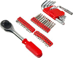 Hantinstom 237-Piece Household Tools Kit Essential Home Repair Set with Plastic Toolbox Ideal for College Students, Home Use & More