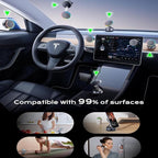 for MagSafe Car Mount Charger[15W Wireless Fast Charging], Car Vacuum Magnetic Phone Holder[120LBS Ultra Suction Cup & 3000gf Magnet ], Adjustable Suction Phone Mount for Your Car for iPhone 17-12