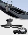SKYLOTEC Phone Mount for Jeep Wrangler JL JLU 2018-2023/Gladiator JT 2020-2023 Accessories Automobile Cradles, Dashboard Mount Phone Holder Dash Tray Not Block Air Vent (Only for 4X4, Not for 4XE)
