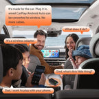 Wireless CarPlay Adapter for iPhone: Get in Your Car and Go - Auto Connects, Go Wireless Instantly, Crisp Audio, Always Updated. Carlinkit 5.0 Dongle for Wired CarPlay Android Auto Cars(2AIR Black).