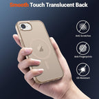 SUPFINE Magnetic for iPhone 17e Case/iPhone 16e Case (Compatible with MagSafe)(Military Grade Drop Protection) Slim Translucent Matte Shockproof with Anti-Fingerprint Phone Case 2025,Desert Gold