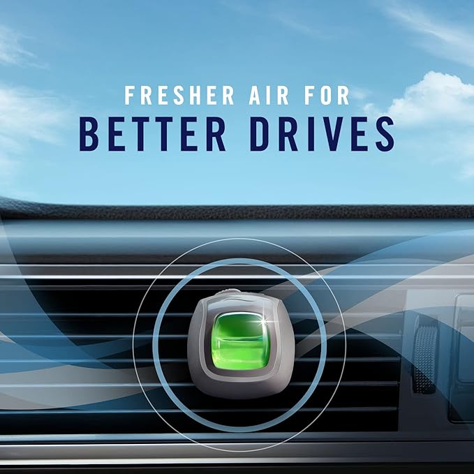 Febreze Vent Clip Car Air Freshener, Odor Eliminator, Watermelon Scent, 2 CLIPS