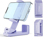 Perilogics Airplane Phone Holder Mount Universal in Flight Hands Free Viewing with Multi-Directional Dual 360 Degree Rotation (Lavender)