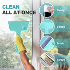 Magic Window Track Cleaner, 2024 Upgraded Window Groove Cleaning Brush Tools Set, Hand-held Window Track Cleaner Brushes Tools Set for Window lides Gaps Tile Lines Shutter Car Vents (Mix B 3PCS)