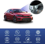 Fitcamx 4K Dash Cam Suitable for Honda Civic 2022-2026 & Type R Si (Black Cover), OEM Factory Look, UHD 2160P Video, Built-in WiFi & APP, Loop Recording, Gravity Sensor, Easy to Install, 64GB Card