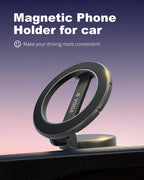 Fits Magsafe Car Mount for Car Dash&Tesla Screen[All-Metal] Ultra Magnetic Phone Holder for car, 360° Adjustable Car Phone Mount for Phone & Android（Metal）