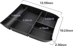 LUWU 2020-2025 Hyundai Palisade SE/SEL/XRT/Limited/Calligraphy Center Console Organizer Armrest Organizer Insert Tray with 4 Compartments, Non-Slip Mats, Black