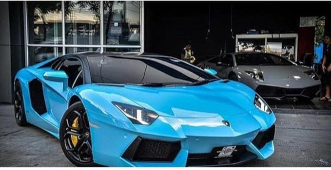 3M Car Wrap Roll 2080 Gloss Sky Blue | G77 | (5ft x 2ft (10 Sq/ft)) | Automotive Vinyl Wrap for Cars - Car Interior Wrap & Exterior | w/Free Instawraps Pro Glove