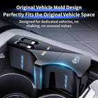 Car USB Hub Docking Station for Mercedes Benz E Class 2024 2025 2026 E350 E450 Sedan Wagon Type-C Fast Charger Auto Interior Centre Console Accessories Cigarette Lighter Phone Charging Adapter