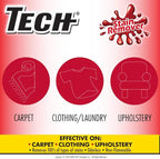 TECH Multi-Purpose Stain Remover, 8 oz-2 pk, For Carpet, Clothes, Upholstery, and Other Fabrics
