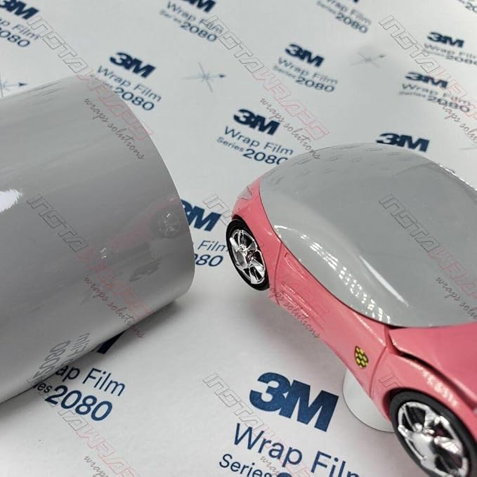 3M Car Wrap Roll 2080 Gloss Storm Gray | G31 | (5ft x 1ft (5 Sq/ft)) | Automotive Vinyl Wrap for Cars - Car Interior Wrap & Exterior | w/Free Instawraps Pro Glove