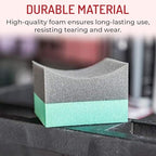 Hi-Tech Tire Dressing Applicator 12 Pack - Durable and Reusable, Contoured Tire Shine and Dressing Sponge for Your Car's Wheels