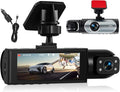 Dual Dash Cam for Cars Front and Inside 3.16 inch IPS Screen 1080P HD Camera for Cars Infrared Night Vision Loop Recording Wide Angle Inside Car Cameras 24H Parking Mode