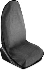 Car Towel Seat Cover, Performance Microfiber Washable Non Slip Vehicle Front Seat Covers, Sweatproof Automotive Interior Chair Protectors, Universal for SUV Automobile Truck (Grey)