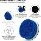 Nanoskin 5" Carpet & Upholstery Rotary Brush with 1.5-Inch Bristle - Premium Nylon Bristles, Perfect for Auto Detailing | Compatible with Most Buffers and Polishers | Enhanced Deep Cleaning Tool