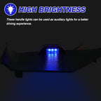 Powerty LED Light for 2018-2023 2024 Toyota Camry Accessories Inner Door Handle Bowl Mood Lighting Decorative Interior Lamp 4PCS Blue