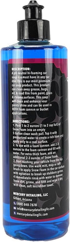 Snow Foam Car Wash Soap 16 oz (Pack of 2) | pH Neutral | Thick Suds for Foam Cannon & Pressure Washer | Safe for All Finishes | High Foaming Cleaner for Car Detailing Kit, Paint, Plastic & Vinyl