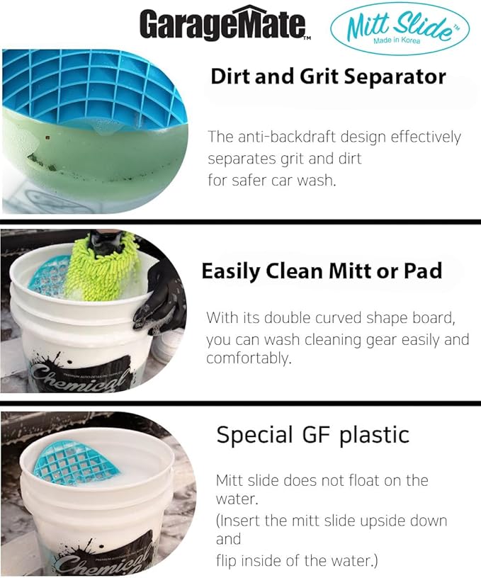 Heininger GarageMate Mitt Slide Dirt and Grit Separator for Car Wash