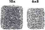 The Rag Company - The Cyclone Ultra Wash Mitt 8in x 9in and Cyclone Ultra Wash Pad 10in x 10in - 70/30 Blend Korean Microfiber, Foam Padding, Scratch-Free, Lint-Free, Black (2-Pack)