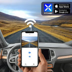 Fitcamx 2K Dual Dash Cam Compatible with Volvo XC90 2016 2017 2018 2019 2020 2021 2022 T5 T6 T8 (Model A), OEM Factory Look, Front 1440P+Rear 1080P Video, Loop Recording, WiFi&APP, G-Sensor, 64GB Card