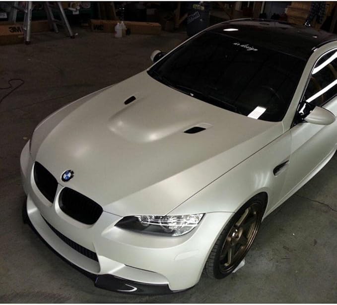 3M Car Wrap Roll 2080 Matte White | M10 | (5ft x 75ft (375 Sq/ft)) | Automotive Vinyl Wrap for Cars - Car Interior Wrap & Exterior | w/Free Instawraps Pro Glove
