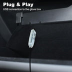 Dreamcolor Acrylic Interior Car LED Strip Light with USB/Type C, RGB 2 in 1 with 110.2 inches LED Strip, Dynamic Chasing Music Sync Neon Ambient Lighting Kits